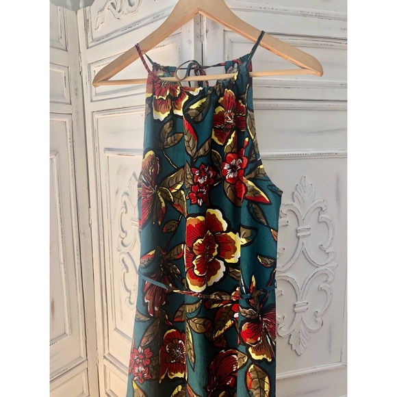 NWT Linen Loft Paradise Teal Maxi Dress - Picture 8 of 14